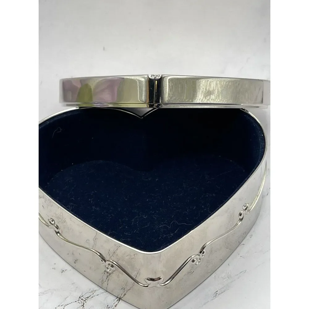 Things Remembered Regal Elegance Heart Keepsake/Jewelry Box w/Swarovski Crystals